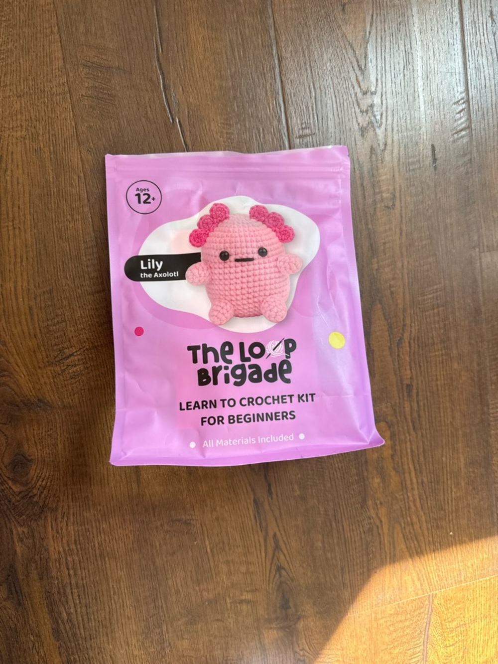 Lily the Axolotl Pink Crochet Kit - Kids Toys
